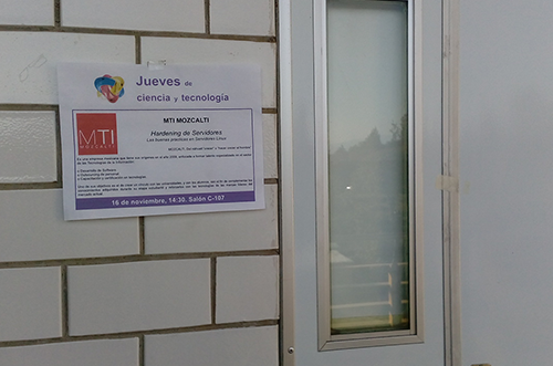 Foto 4 de la conferencia Hardening de Servidores en UACM